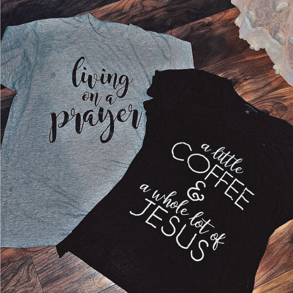 Graphic Women’s T-Shirts - Gray and Black